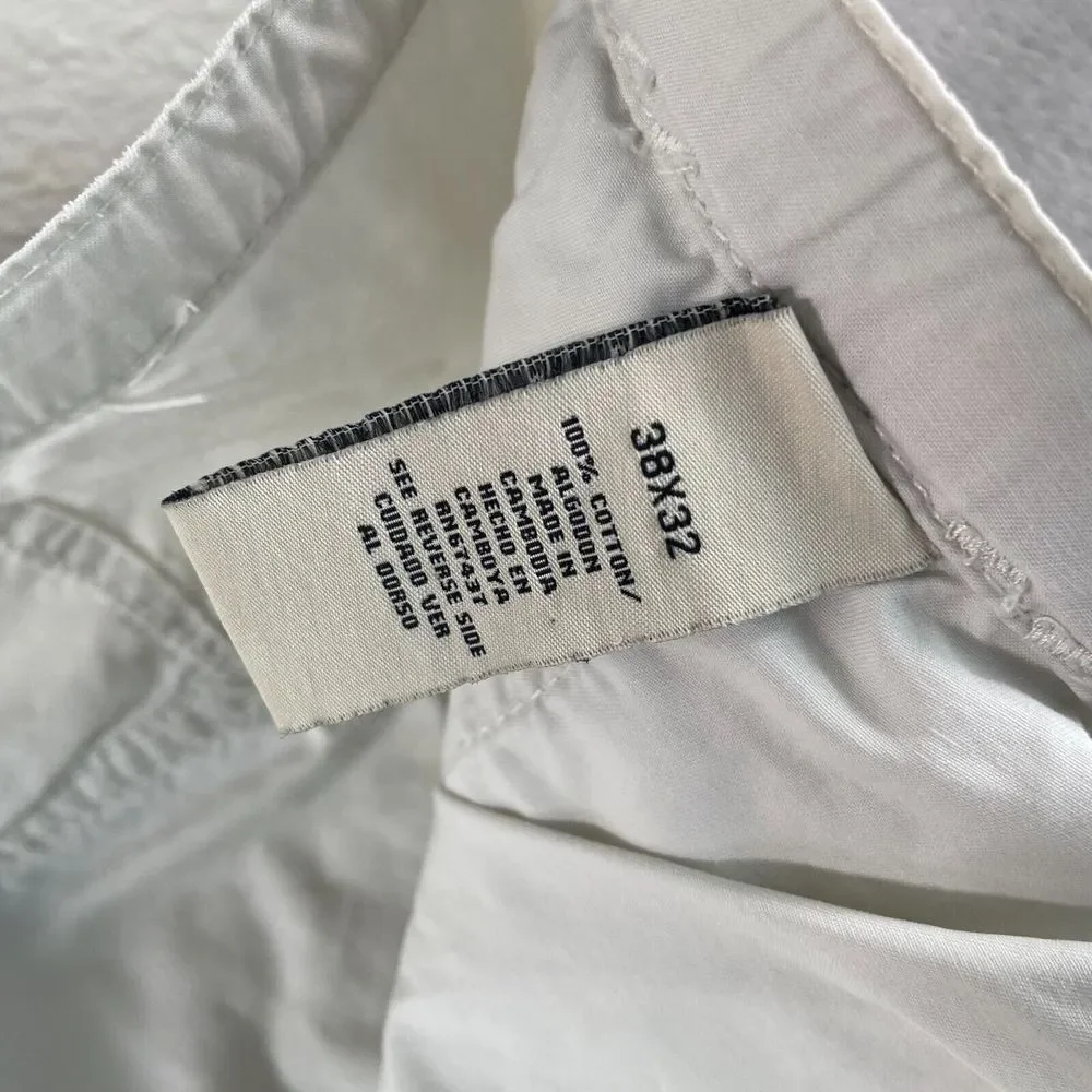 Polo Jeans Ralph Lauren Military Paratrooper Cargo‎ Pants Men 38x31 Ivory 2060A